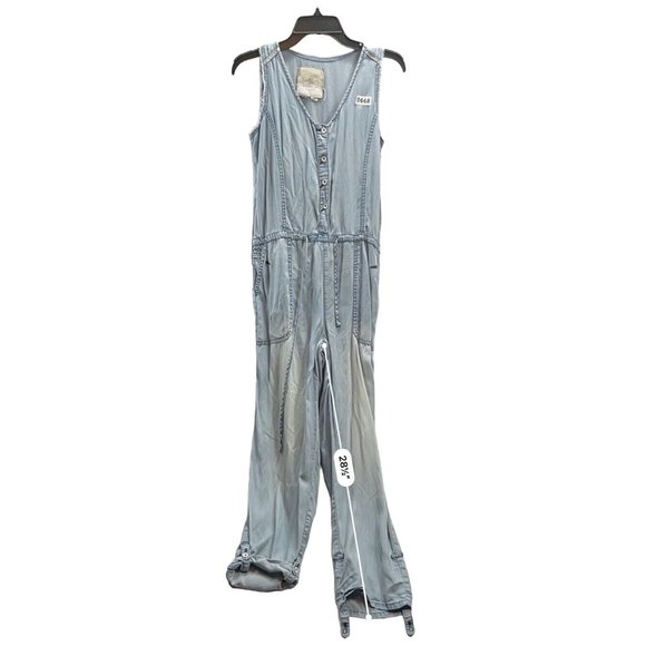 Hei Hei  Women OVERALL Pants Size SP Color Blue LIGHT WASH - Picture 8 of 12